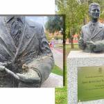 El vandalismo se ceba con el busto de Juan de la Cruz Teruel 